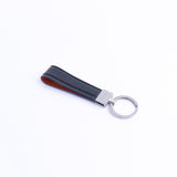 The Armando key holder in black Italian vegetable tanned Vachetta leather, by James Aston