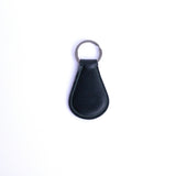 The back of the Somerset key holder in bottle green English Bridle leather.
