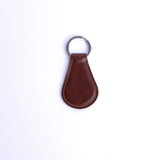 The back of the Somerset key holder in cognac English Bridle leather.