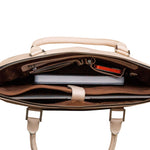 Inside The Executive Laptop Bag, the laptop pocket, card slots and holders.