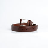The Federico belt in Australian Nut Italian Full Grain vegetable tanned Vachetta leather, by James Aston