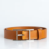 The Leone belt in Tan Italian full grain vegetable tanned Vachetta leather, by James Aston