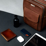 The Minimal Sling in cognac, carried light for the day.
