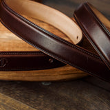 The Santo belt in Australian Nut, leather character