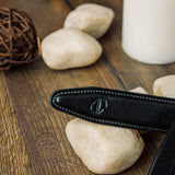 The Santo belt in Black, leather character