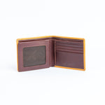 The window of the Zanebono With Flap I in tan, the meshed ID holder on the flap.