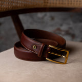 The Raffaello – 35 mm Oak Brown Tuscan Leather Belt