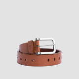 Alarico Elite Full-Grain Veg-Tan Leather Belt