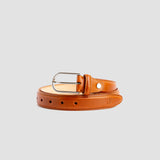 32 mm Santo Classic and Luxurious Italian Vegetable Tanned Full Grain Vacchetta Real Leather Dress Belt