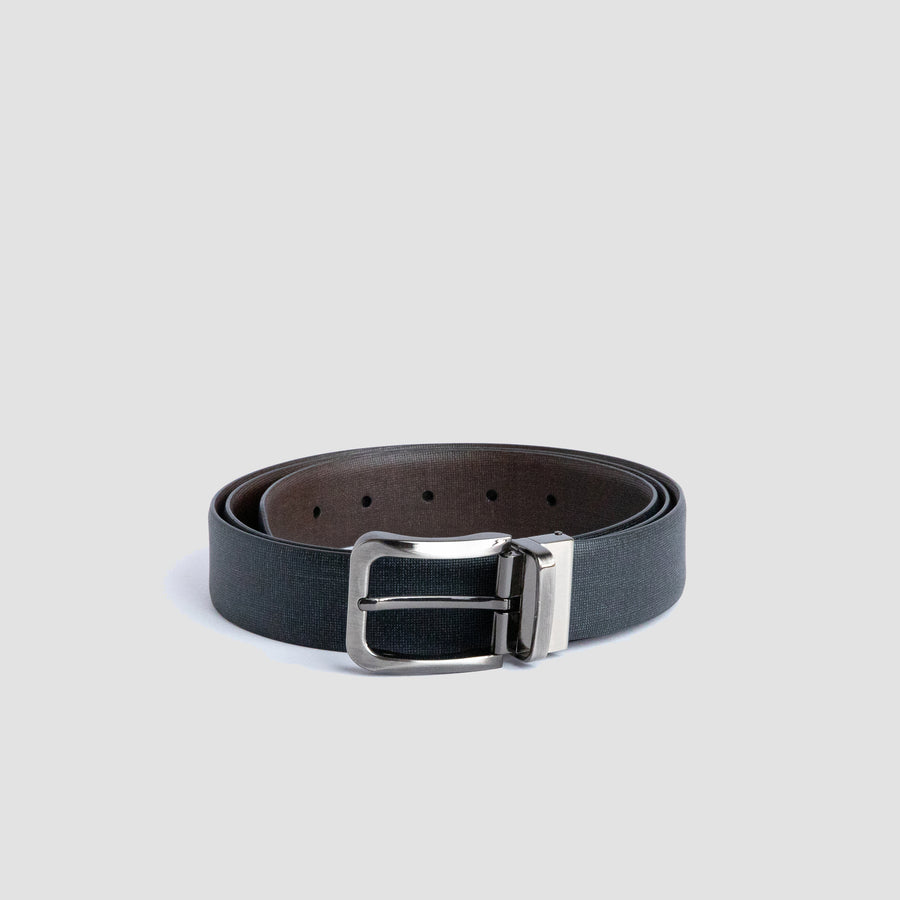 Cuadrado Twin Charm- Spanish Leather Reversible Belt