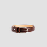 32 mm Santo Classic and Luxurious Italian Vegetable Tanned Full Grain Vacchetta Real Leather Dress Belt