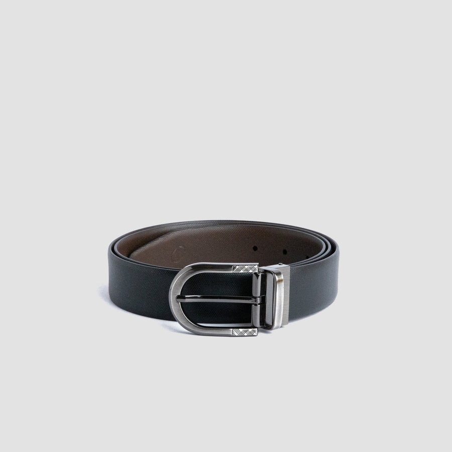 Mini Hexágono Premium Switch- Spanish Leather Reversible Belt