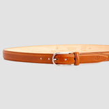 32 mm Santo Classic and Luxurious Italian Vegetable Tanned Full Grain Vacchetta Real Leather Dress Belt