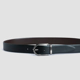 The Hexágono - Spanish Leather Reversible Belt with Hexagonal imprints.