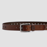 Alarico Elite Full-Grain Veg-Tan Leather Belt