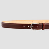 32 mm Santo Classic and Luxurious Italian Vegetable Tanned Full Grain Vacchetta Real Leather Dress Belt