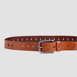 Alarico Elite Full-Grain Veg-Tan Leather Belt