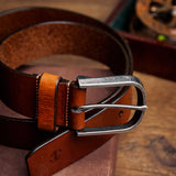 Pedro Premium-Handcrafted Single-Layer Full-Grain Leather Belt