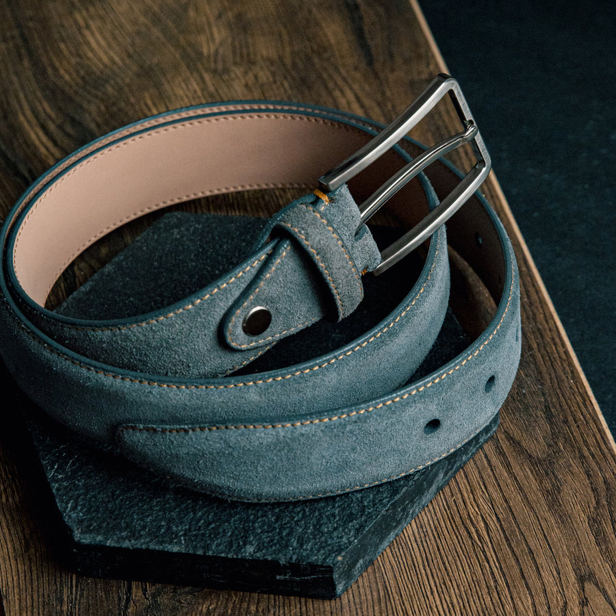 Valentino Suede Leather Dress Belt- Sporty Premium Palette