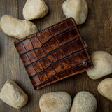 Vincenzo Croc Bifold Wallet II