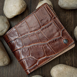 Vincenzo Croc Bifold Wallet I